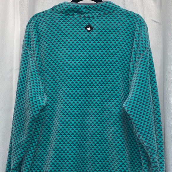Southern Marsh Teal Patterned Men's Pullover - Picture 6 of 7